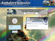 Tablet Screenshot of fotbalovymanazer.cz
